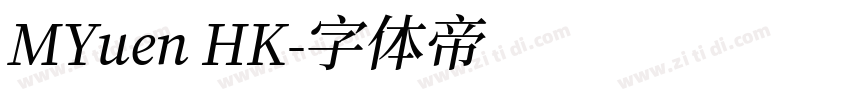 MYuen HK字体转换